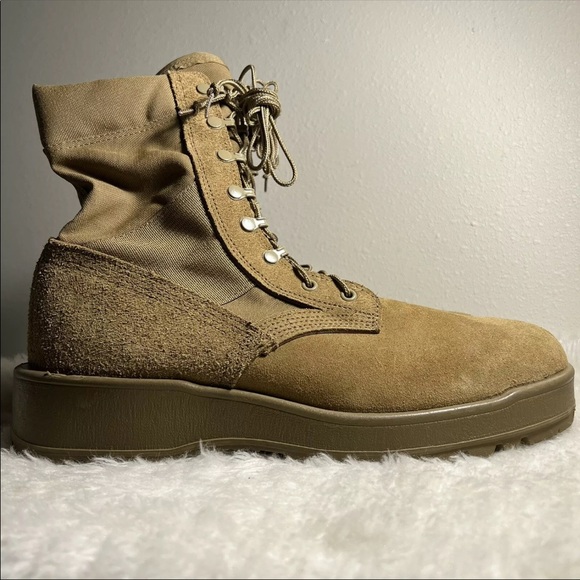 Military Army Tan Brown Combat Boots 